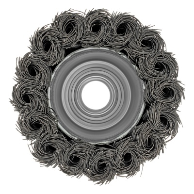 Щетка для УШМ, 65 мм, М14, "чашка", крученая проволока 0.35 мм Matrix купить в Москве с доставкой по всей России | ProtosMarket.ru