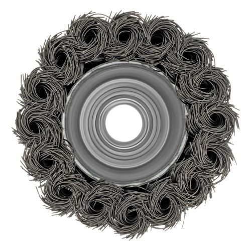 Щетка для УШМ, 65 мм, М14, "чашка", крученая проволока 0.35 мм Matrix купить в Москве с доставкой по всей России | ProtosMarket.ru