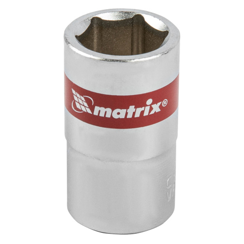 Головка торцевая, 15 мм, шестигранная, CrV, под квадрат 1/2, хромированная Matrix купить в Москве с доставкой по всей России | ProtosMarket.ru