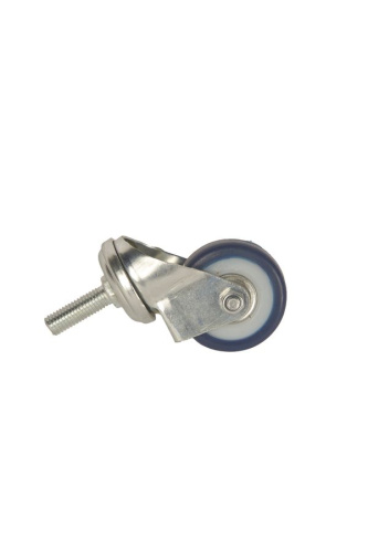 Колесо аппаратное поворотное SCtv 25 50 мм с болтом (синяя резина) купить в Москве с доставкой по всей России | ProtosMarket.ru