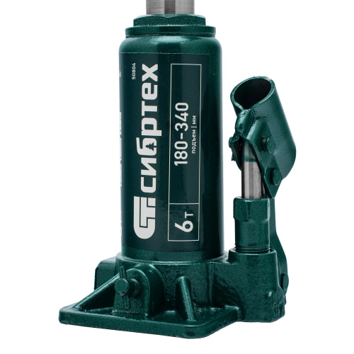 Домкрат гидравлический бутылочный, 6 т, 180-340 мм Сибртех купить в Москве с доставкой по всей России | ProtosMarket.ru