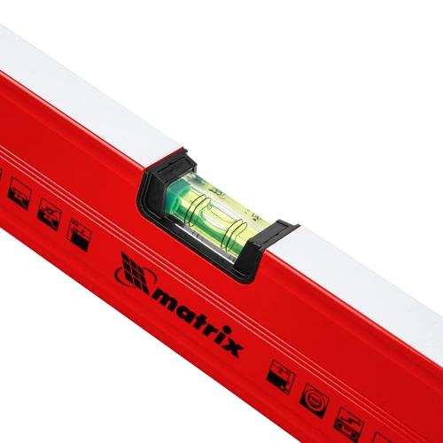 Уровень алюминиевый магнитный, 2000 мм, фрезерованный, 3 глазка (1 зеркальный) усиленный Matrix купить в Москве с доставкой по всей России | ProtosMarket.ru