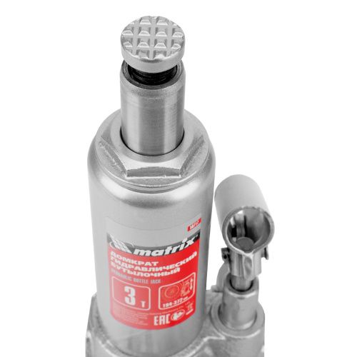 Домкрат гидравлический бутылочный, 3 т, высота подъема 194-372 мм Matrix купить в Москве с доставкой по всей России | ProtosMarket.ru