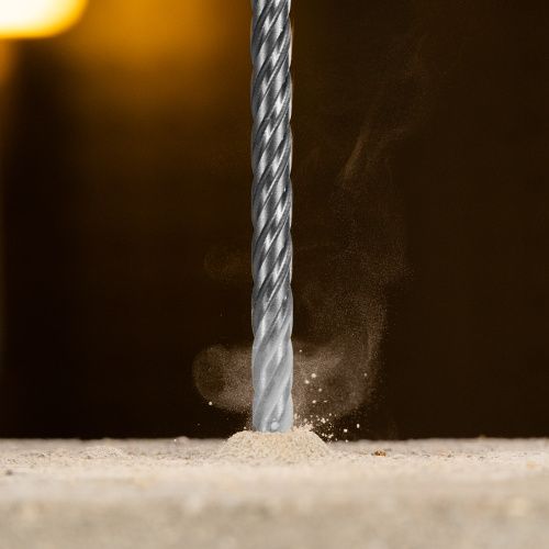 Бур по бетону, цельная крестовая пластина, 10x215 мм, SDS PLUS Denzel купить в Москве с доставкой по всей России | ProtosMarket.ru