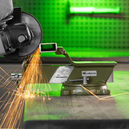 Тиски слесарные, 125 мм, стальные, поворотные Сибртех купить в Москве с доставкой по всей России | ProtosMarket.ru