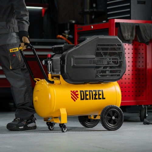 Компрессор воздушный рем. привод BCI 2100/50, 2,1 кВт, 50 литров, 400 л/мин Denzel по ценам производителя в Москве с доставкой по всей России