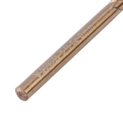 Сверло по металлу, 3 мм, HSS Co-8% // Denzel купить в Москве с доставкой по всей России | ProtosMarket.ru