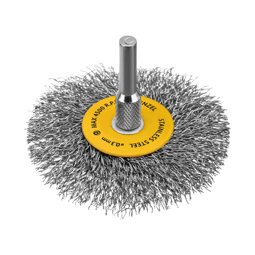 Набор щеток для дрели, 5 Плоских 25-38-50-63-75 мм, шпилька, нерж. вит. проволока Denzel купить в Москве с доставкой по всей России | ProtosMarket.ru