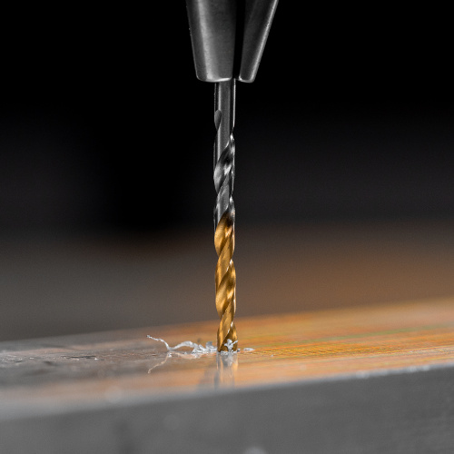 Сверло спиральное по металлу 2,5 x 57 мм, Р6М5, Golden Tip , 2шт. Denzel купить в Москве с доставкой по всей России | ProtosMarket.ru