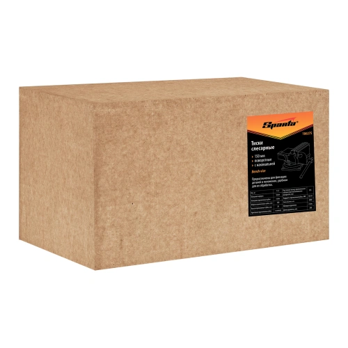 Тиски слесарные, 100 мм, поворотные, с наковальней Sparta купить в Москве с доставкой по всей России | ProtosMarket.ru