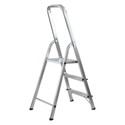 Стремянка усиленная, 3 ступени, алюминиевая, MTX купить в Москве с доставкой по всей России | ProtosMarket.ru