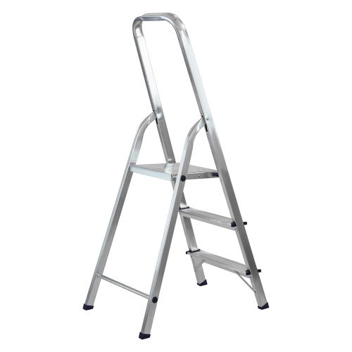 Стремянка усиленная, 3 ступени, алюминиевая, MTX купить в Москве с доставкой по всей России | ProtosMarket.ru