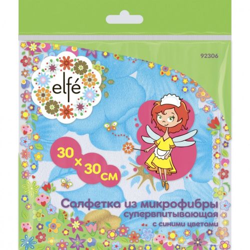 Салфетки из микрофибры синие 300 х 300 мм Elfe купить в Москве с доставкой по всей России | ProtosMarket.ru