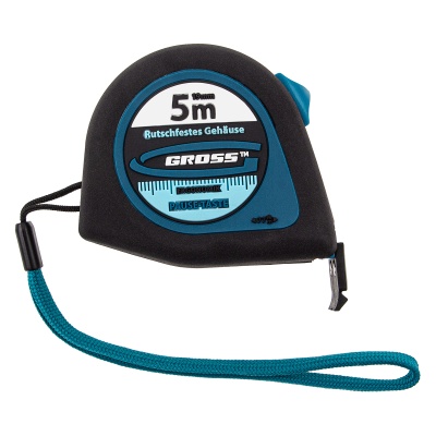 Рулетка "Ergonomisch",5 м x 19 мм,магнитный обрезиненный зацеп Gross купить в Москве с доставкой по всей России | ProtosMarket.ru
