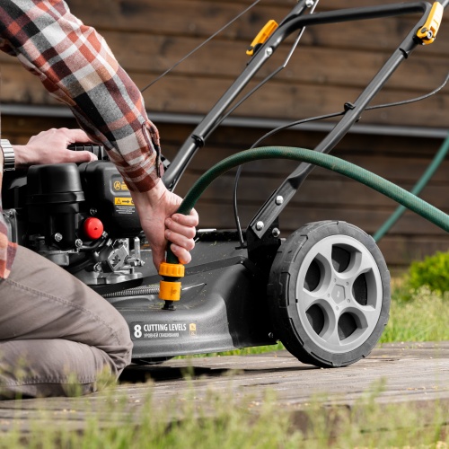 Газонокосилка бензиновая GLR-510SP-ZS, 171 см3, ширина 51 см, привод, травосборник 65 л Denzel купить в Москве с доставкой по всей России | ProtosMarket.ru