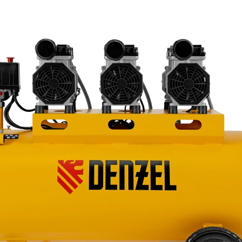 Компрессор безмасляный, малошумный DLS 1800/100,1800 Вт, 3x600, 100 л, 345 л/мин Denzel купить в Москве с доставкой по всей России | ProtosMarket.ru