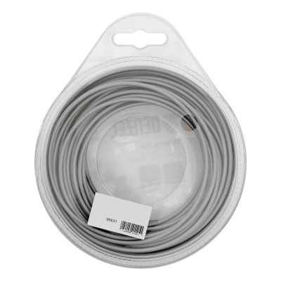Леска для триммера армированная алюминием круглая, 2,7мм х 15м, блистер ALUFLEX Denzel купить в Москве с доставкой по всей России | ProtosMarket.ru
