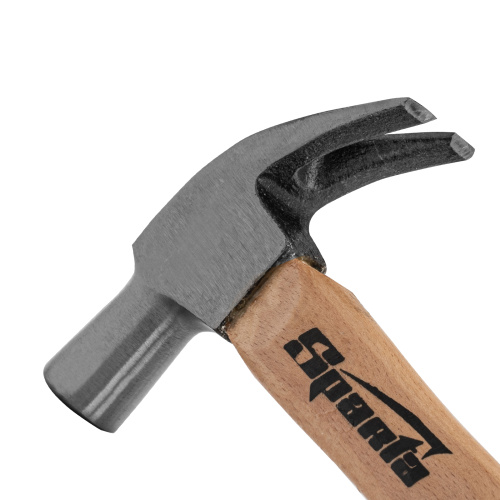 Молоток-гвоздодер, 225 г, боек 22 мм, деревянная рукоятка Sparta купить в Москве с доставкой по всей России | ProtosMarket.ru