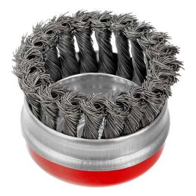 Щетка для УШМ Heavy Duty, 80 мм, М14, "чашка", крученая проволока 0.5 мм Matrix купить в Москве с доставкой по всей России | ProtosMarket.ru