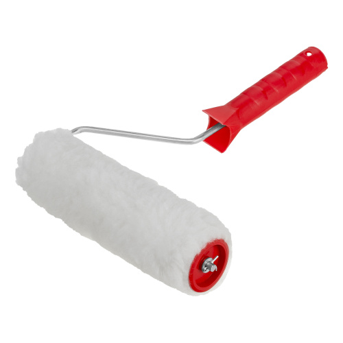 Валик "Искусственный мех", в сборе, 200 мм, D 48 мм, D ручки 6 мм, крепление шплинтом Сибртех купить в Москве с доставкой по всей России | ProtosMarket.ru