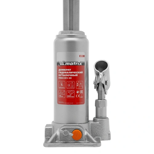 Домкрат гидравлический бутылочный, 4 т, h подъема 194-372 мм, в пластиковом кейсе Matrix купить в Москве с доставкой по всей России | ProtosMarket.ru
