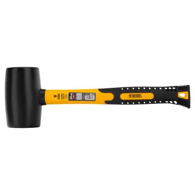 Киянка резиновая, 24 oz, черная резина, фибергласовая рукоятка Denzel купить в Москве с доставкой по всей России | ProtosMarket.ru