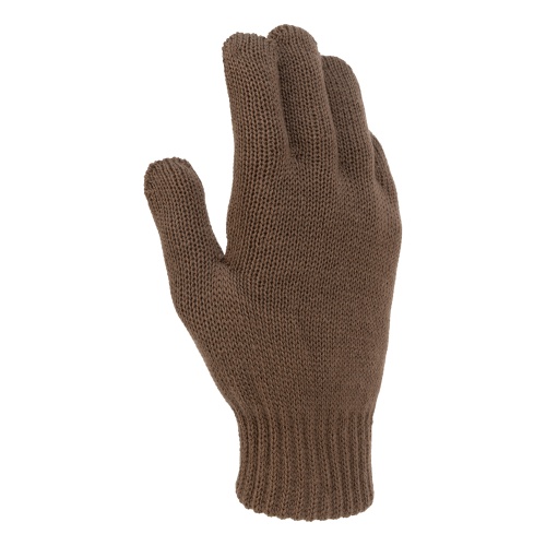 Перчатки трикотажные, акрил, двойные, коричневый, двойная манжета Россия Сибртех купить в Москве с доставкой по всей России | ProtosMarket.ru
