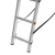Лестница, 2 х 10 ступеней, алюминиевая, двухсекционная, Сибртех купить в Москве с доставкой по всей России | ProtosMarket.ru