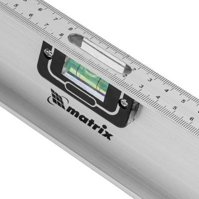 Уровень алюминиевый "Рельс", 2000 мм, 3 глазка (1 поворотный) Matrix купить в Москве с доставкой по всей России | ProtosMarket.ru