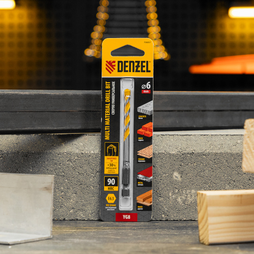 Сверло универсальное, Multi cut, 6 мм Denzel купить в Москве с доставкой по всей России | ProtosMarket.ru