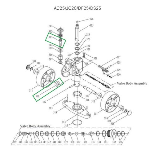 Подшипник подвильного ролика для гидравлических тележек AC25, DF25, JC20, AC30 купить в Москве с доставкой по всей России | ProtosMarket.ru