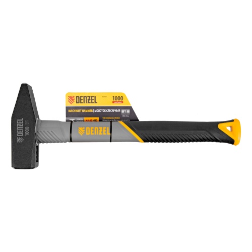 Молоток слесарный, 1000 г, кованый, фибергласовая рукоятка c TPR покрытием Denzel купить в Москве с доставкой по всей России | ProtosMarket.ru