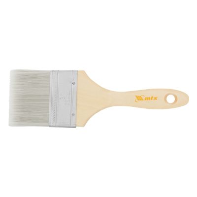 Кисть плоская для лаков "Евро" 3", искусственная щетина, деревянная ручка MTX купить в Москве с доставкой по всей России | ProtosMarket.ru