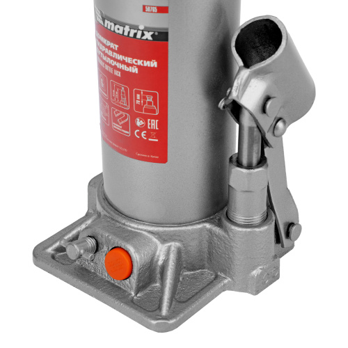 Домкрат гидравлический бутылочный, 6 т, h подъема 216-413 мм Matrix купить в Москве с доставкой по всей России | ProtosMarket.ru
