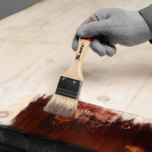 Кисть плоская "Стандарт" 2" (50 мм) натуральная щетина, деревянная ручка MTX купить в Москве с доставкой по всей России | ProtosMarket.ru