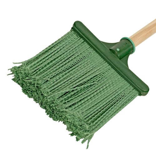 Метла полипропиленовая, 240 х 160 х 1400 мм, плоская распушенная, деревянный черенок, Сибртех купить в Москве с доставкой по всей России | ProtosMarket.ru