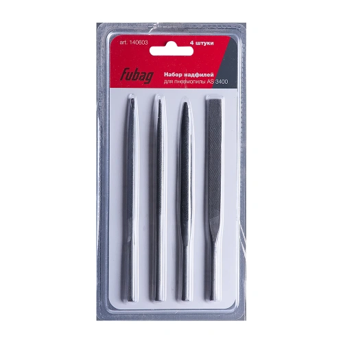 FUBAG Набор надфилей для пневмопилы AS3400  4шт. купить в Москве с доставкой по всей России | ProtosMarket.ru