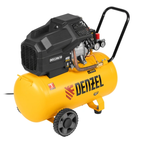 Компрессор воздушный DKV2200/50, Х-PRO 2.2 кВт, 400 л/мин, 50 л Denzel по ценам производителя в Москве с доставкой по всей России