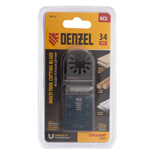 Насадка для МФИ режущая пазовая прямая, HCS, по дереву, 34 х 1.4 мм, мелкий зуб Denzel купить в Москве с доставкой по всей России | ProtosMarket.ru