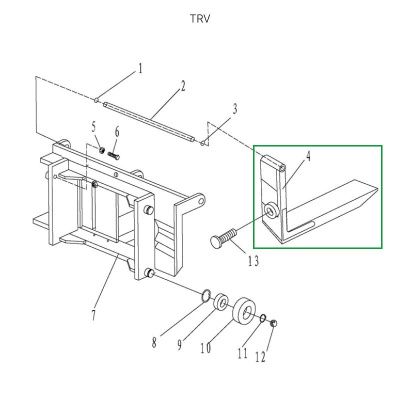 Вила для ручного штабелера для TRV2016 купить в Москве с доставкой по всей России | ProtosMarket.ru