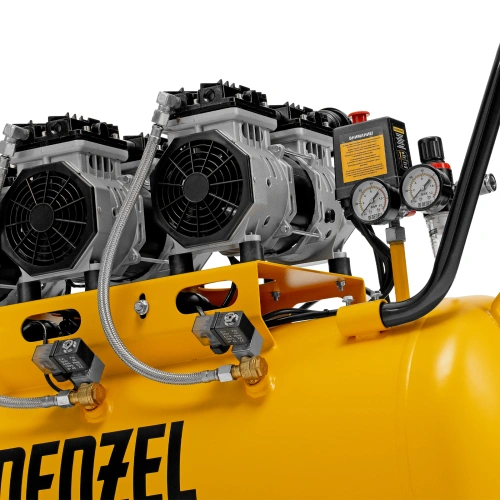 Компрессор безмасляный, малошумный DLS 1800/100,1800 Вт, 3x600, 100 л, 345 л/мин Denzel купить в Москве с доставкой по всей России | ProtosMarket.ru