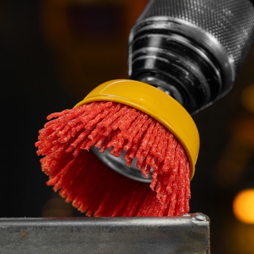 Щетка для дрели, 65 мм, Чашка, со шпилькой, нейлоновая щетина Denzel купить в Москве с доставкой по всей России | ProtosMarket.ru