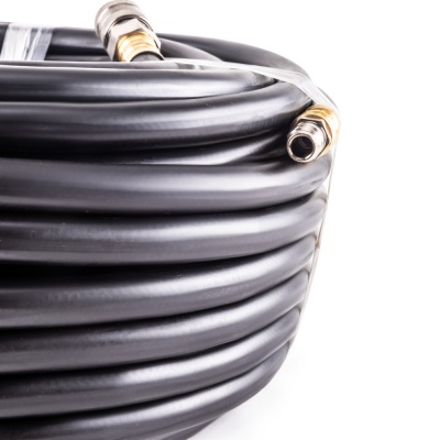 Резиновый маслостойкий воздушный шланг с фитингами Rapid, 20 бар, 15х9 мм, 20 м. AERO купить в Москве с доставкой по всей России | ProtosMarket.ru