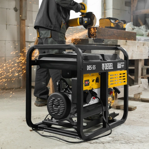 Генератор дизельный DES-55, 5,5 кВт, 230 В, 11 л, ручной стартер Denzel купить в Москве с доставкой по всей России | ProtosMarket.ru