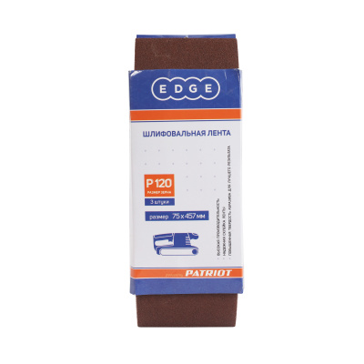 Лента абразивная Patriot 75ммх457мм,Р120, 3шт купить в Москве с доставкой по всей России | ProtosMarket.ru