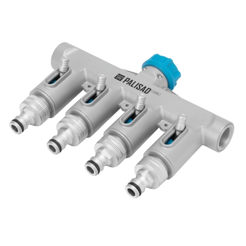 Разветвитель четырёхканальный, с внутренней резьбой 3/4", алюминий, LUXE Palisad купить в Москве с доставкой по всей России | ProtosMarket.ru