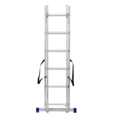 Лестница, 2 х 6 ступеней, алюминиевая, двухсекционная, Сибртех купить в Москве с доставкой по всей России | ProtosMarket.ru