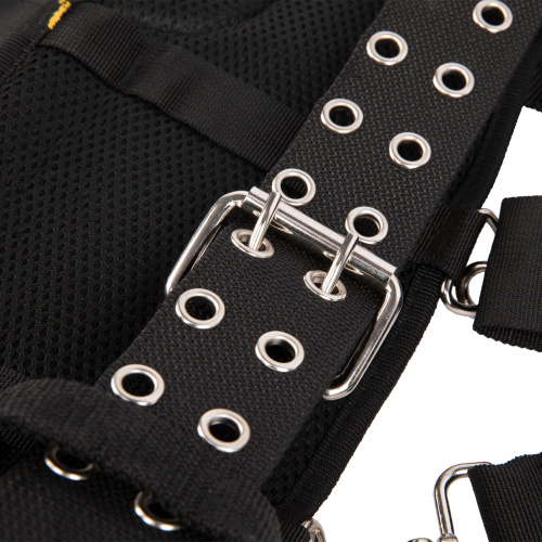 Пояс монтажника усиленный, с лямками, сумки поясные, держатель для молотка Denzel купить в Москве с доставкой по всей России | ProtosMarket.ru