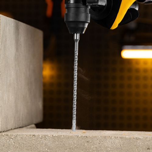 Бур по бетону, цельная крестовая пластина, 6x265 мм, SDS PLUS Denzel купить в Москве с доставкой по всей России | ProtosMarket.ru