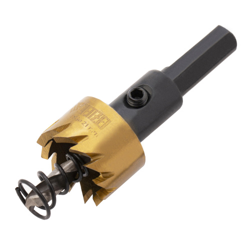 Коронка по металлу HSS, 21 мм, нитридтитановое покрытие Denzel купить в Москве с доставкой по всей России | ProtosMarket.ru